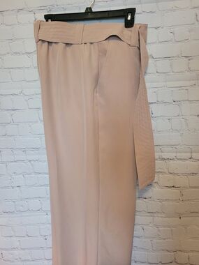 Joie Size 16 Blush Tan Wide Leg Career Dress Pants
